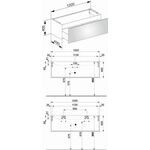 Keuco Waschtischunterbau X-LINE 1200x400x490mm trüffel