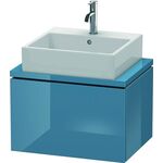 Duravit Konsolenunterschrank L-CUBE 400x620x477mm stone blue hochglanz
