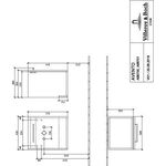 V&B Waschtischunterschrank AVENTO 430x514x352mm Ans li Crystal Grey