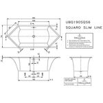 V&B Whirlpoolsystem SQUARO Slim Line Spe Co ac m Multip Trio Tech. Pos 2 we