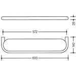 Hewi Ablage SERIE 477 matt weiße Glasplatte signalweiß