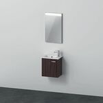 Duravit Badmöbel-Set XBASE 430 Spieg. G Türansch li kastanie dunkel