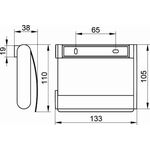 Keuco Toilettenpapierhalter PLAN mit Deckel sw ma