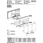 Keuco Spiegelschrank ROYAL MODULAR 2.0 Breite 1050mm Höhe 700mm Tiefe 120mm