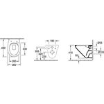 V&B Combi-Pack O.NOVO m Wand-WC ti. 7667 R0 und WC-Sitz we