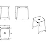 V&B Badhocker ViCare Universal 440x425x330mm