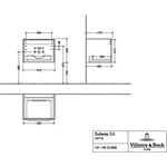V&B Waschtischunterschrank SUBWAY 3.0 572x429x478mm f SWT Gri Alu glänz. Br w
