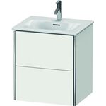 Duravit Waschtischunterbau XSQUARE 560x510x418mm 2 Schubk weiß seidenmatt