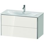 Duravit Waschtischunterbau XSQUARE 560x1010x478mm 2 Schubk weiß hochglanz