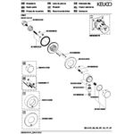 Keuco Umstellventil IXMO UP f 3 Verbr Rosette rund sw ma
