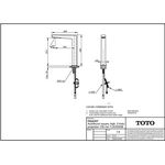 TOTO Automatikarmaturenauslauf eckig, 2 l/min, Ausladung 159mm chrom