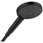 HG Handbrause AXOR 120, 3 jet, EcoSmart mattschwarz