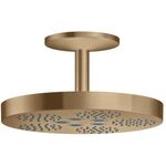 Kopfbrause 280 1jet AXOR ONE mit Deckenanschluss brushed bronze