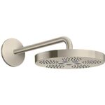 Kopfbrause 280 1jet AXOR ONE mit Brausearm brushed nickel