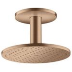 Kopfbrause 250 1jet AXOR Deckenmontage brushed red gold