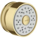 Seitenbrause AXOR 1jet DN 15, runde Rosette brushed gold optic