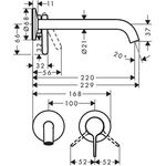 Fertigmontageset AXOR ONE f Unterputz-Einhebel-Waschtischmischer p