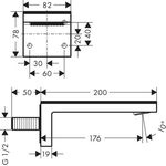 Wanneneinlauf AXOR MYEDITION Wandmontage, ohne Platte chrom
