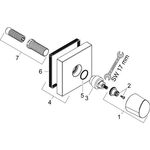 Abstellventil AXOR STARCK ORGANIC DN 15/DN 20 UP 12x12 brushed nickel
