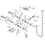 2-Griff-Wannenarmatur AXOR MONTREUX DN 15, Aufputz polished red gold