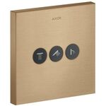 Ventil SQUARE AXOR SHOWERSOLUTIONS UP für 3 Verbraucher brushed bronze