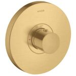 Thermostat SHOWERSELECT ROUND AXOR Highflow, Unterputz brushed gold optic