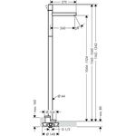 Einhebel-Waschtischmischer AXOR UNO Zerogr. bodenst stainless steel optic