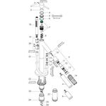 Einhebel-Wannenmischer AXOR STARCK DN 15, bodenstehend polished gold optic