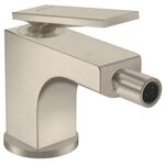 Einhebel-Bidetmischer AXOR CITTERIO m ZAG Hebelgriff brushed nickel