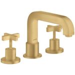 3-Loch-Wannenrandarmatur AXOR CITTERIO DN 15 m Kreuzgriffen brushed gold optic