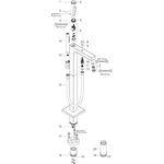 Fertigmontageset AXOR CITTERIO f Einhebel-Wannenm. bodenst bru go optic