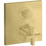 Thermostat AXOR CITTERIO UP m Abstellventil u KreGr brushed brass