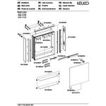 Keuco Spiegelschrank ROYAL LUMOS DALI, Anschlag rechts 650x735x165mm