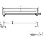 V&B Handtuchhalter ELEMENTS TENDER 654x85x54mm, rund chr