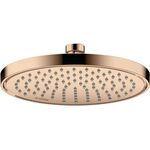 HG Kopfbrause AXOR 220, 1 jet, EcoSmart polished red gold