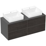 HG Waschtischunterschrank Xevolos E 1370x555x550mm Ko sch-gr ma Fr Ei deunke