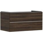 HG Waschtischunterschrank Xelu Q 980x485x550mm NB dunkel Griff mattweiß