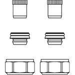 OV Klemmringverschraubung Regusol Set 2 MS mit Stützhülsen 18mm (2 Stück)