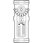 OV Strangregulierventil Hycoflow VTB mit Durchflussanzeige, PN 10 DN 20