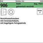 Verschlußschraube DIN 906 Innen-6kt M30x1,5 Stahl galv.verz. 10St. - VPE: 10