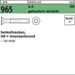 Senkschraube DIN 965 ISR M5x30-T25 4.8 galv.verz. 1000St. - VPE: 1000