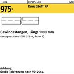 Gewindestange DIN 975 M12x 1000mm Polyamid 1 Stück