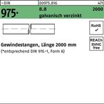 Gewindestange DIN 975 M36x 2000mm 8.8 galv.verz. 1 Stück