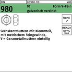 Sechskantmutter DIN 980 Klemmteil VM 8x 1 10 galv.verz. 100 Stück - VPE: 100