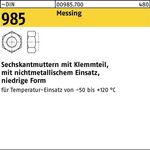 Sechskantmutter DIN 985 Klemmteil M12 Messing 50 Stück - VPE: 50