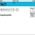 Kegelkerbstift DIN 1471 3x 12 A 1 100 Stück - VPE: 100