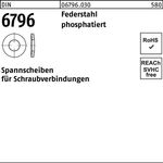 Spannscheibe DIN 6796 30x 70x 7 Federstahl phosphatiert 50 Stück - VPE: 50