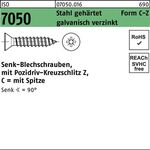 Blechschraube ISO 7050 SEKO Spitze/PZ 4,2x 19 -C-Z Stahl geh.galv.verz. 500St. - VPE: 500