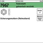 Sicherungsmutter DIN 7967 M30 Federstahl galv.verz. 100 Stück - VPE: 100