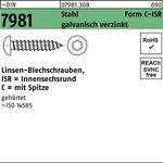 Blechschraube DIN 7981 LIKO ISR 4,2x25 -C-T20 Stahl galv.verz. Spitze 500St. - VPE: 500